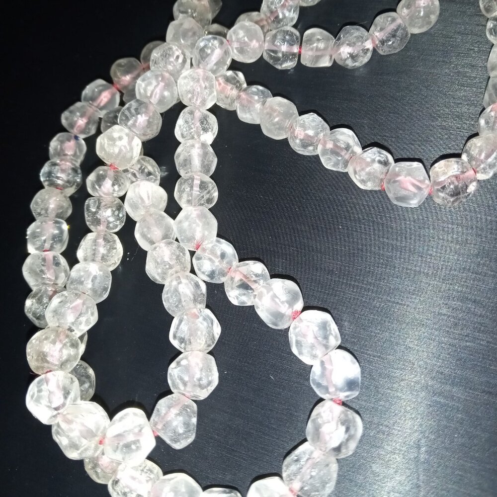 Crystal beaded necklace perfected by hand